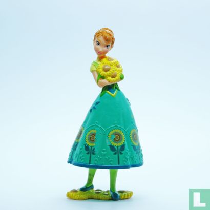 Prinses Anna met bloemenjurk - Afbeelding 1