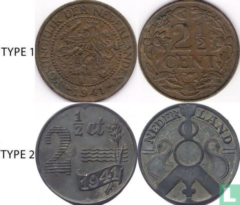 Nederland 2½ cent 1941 (type 2) - Afbeelding 3
