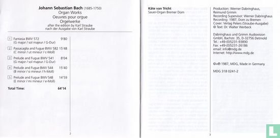 Bach  Organ music - Afbeelding 6