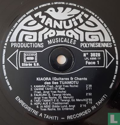 Kiaora - Guitares et Chants des Iles Tuamotu - Bild 3