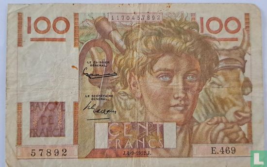 France 100 Francs (04.09.1952) - Image 1