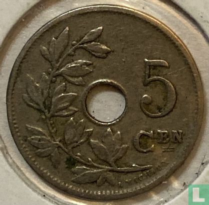 België 5 centimes 1920 (NLD - misslag) - Afbeelding 2