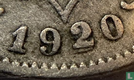 Belgique 5 centimes 1920 (NLD - fauté) - Image 3