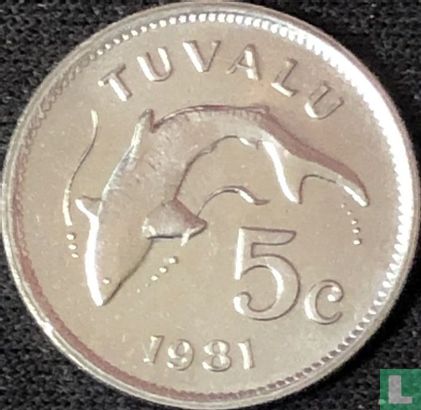 Tuvalu 5 cents 1981 - Image 1