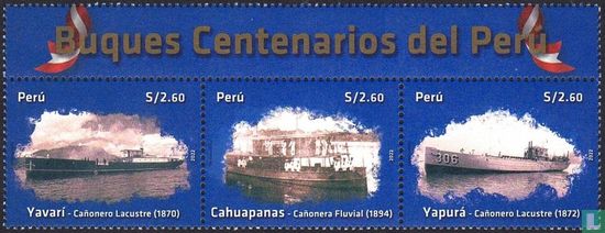 Hundert Jahre alte Schiffe Perus