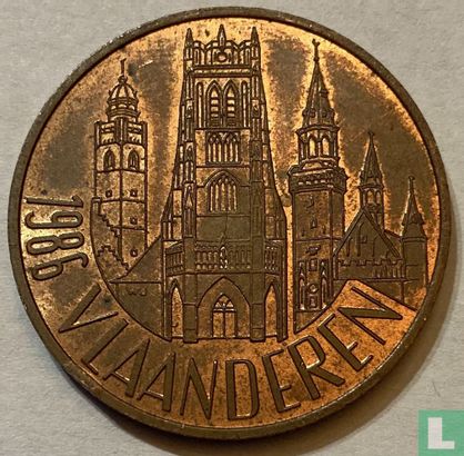 België 50 Vlaamse Franken 1986 (roodkoper) - Afbeelding 1
