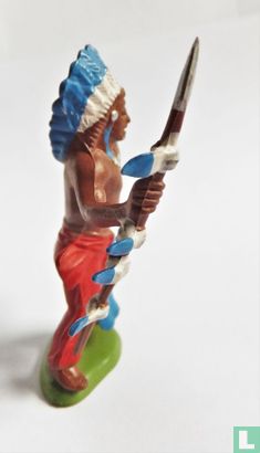 Indian Chief with spear and shield - Image 2