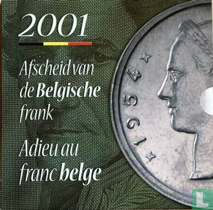 België jaarset 2001 "Farewell to the Belgian franc" (type 1) - Afbeelding 1