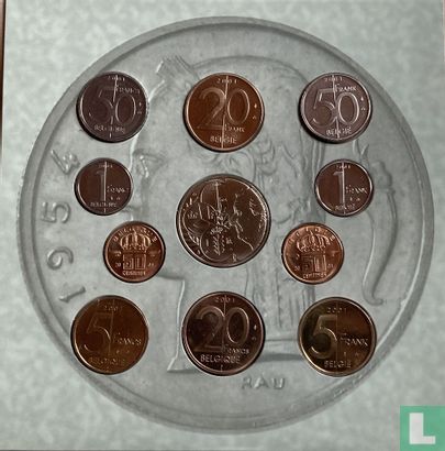 Belgium mint set 2001 "Farewell to the Belgian franc" (type 2) - Image 2