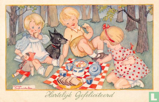 Picknickende kinderen - Image 1