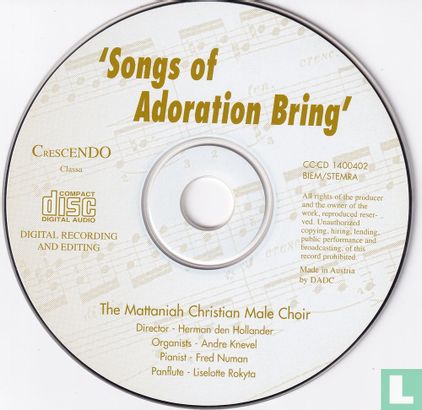 Songs of adoration bring - Afbeelding 3