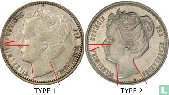 Nederland 25 cents 1901 (type 2) - Afbeelding 3