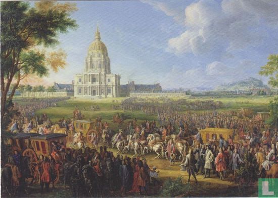 Louis XIV (1638-1715) and his Entourage -Visting Les Invalides, 26 August 1706 - Afbeelding 1