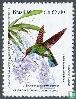 Hummingbirds and Orchids - Brapex '91