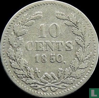 Pays-Bas 10 cents 1850 - Image 1