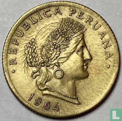 Peru 20 centavos 1964 (misstrike) - Image 1