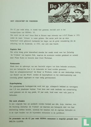 Informatieblad - Stichting Zeilschip "de Vrijheid" - Image 1