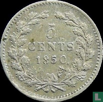 Niederlande 5 Cent 1850 - Bild 1