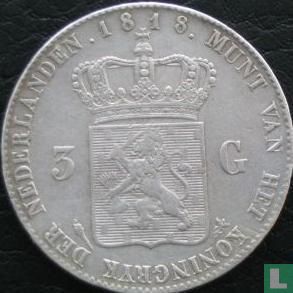 Netherlands 3 gulden 1818 - Image 1