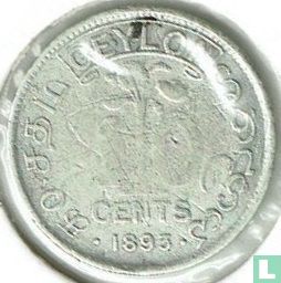 Ceylon 10 cents 1893 - Afbeelding 1