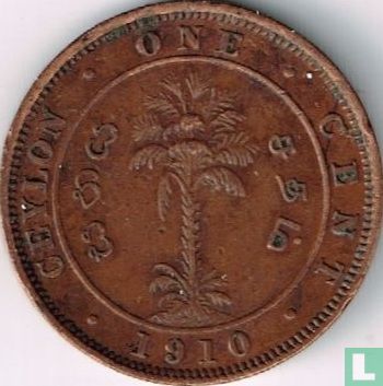 Ceylon 1 Cent 1910 - Bild 1