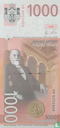 Serbie 1000 Dinara - Image 2