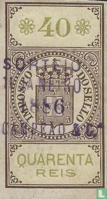 Imposto do sello 40 Reis