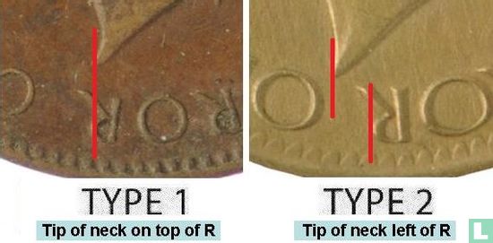 Ceylon 1 cent 1942 (type 2) - Afbeelding 3