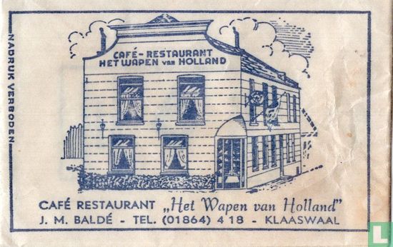 Café Rest. "Het Wapen van Holland" - Afbeelding 1