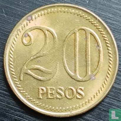 Colombie 20 pesos 2008 - Image 2