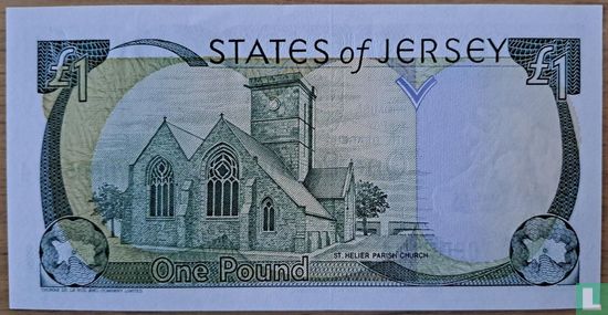 Jersey 1 Pound (2 letter serial # prefix) - Image 2