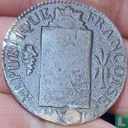 France 1 sol 1793 (AA - with year 1793) - Image 2