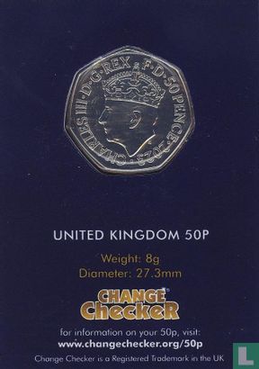 Royaume-Uni 50 pence 2023 (coincard) "Coronation of King Charles III" - Image 1