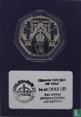 Royaume-Uni 50 pence 2023 (coincard) "Coronation of King Charles III" - Image 2