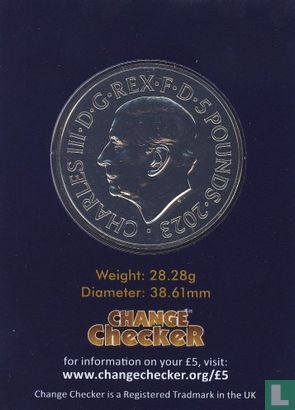 Verenigd Koninkrijk 5 pounds 2023 (coincard) "75th Birthday of King Charles III" - Afbeelding 1