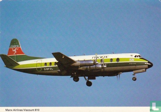 G-BFZL - Vickers V.836 Viscount - Manx Airlines - Afbeelding 1