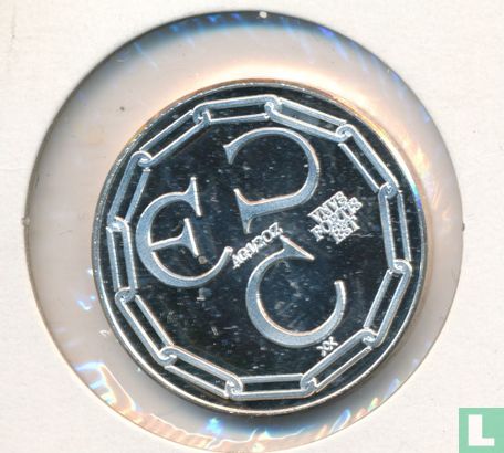 ECU Karel de Grote 1988 klein zilver - Afbeelding 1