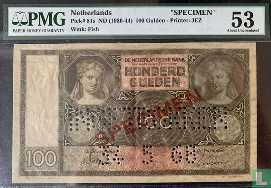 100 guilder Netherlands "Specimen" (PL97.s2) - Image 3