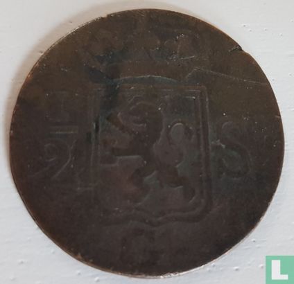 Indes néerlandaises ½ stuiver 1820 (avec G) - Image 2