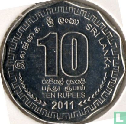 Sri Lanka 10 roupies 2011 - Image 1