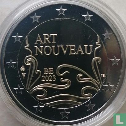 België 2 euro 2023 (PROOF) "Art Nouveau" - Afbeelding 1