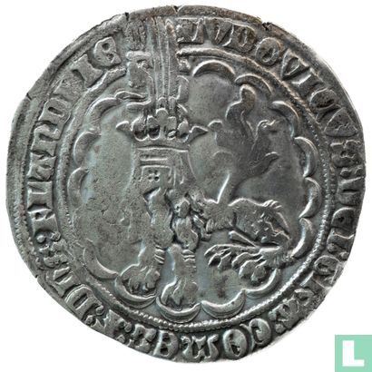 Vlaanderen dubbelgroot ND (1373-1377) "Botdrager" - Afbeelding 1