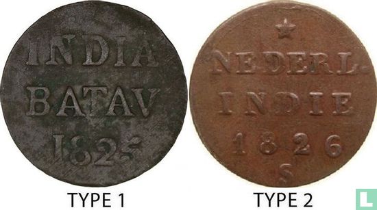 Nederlands-Indië ½ stuiver 1826 (type 2) - Afbeelding 3