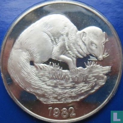 Jamaica 10 dollars 1982 (PROOF) "Small Indian mongoose" - Image 1