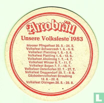 Arcobräu Unsere Volksfeste 1983 - Bild 1