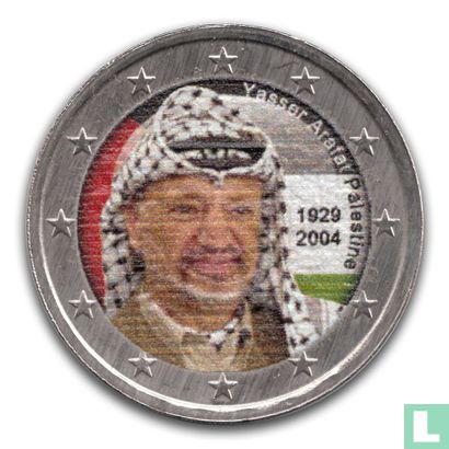Palestine 2 Euro (ND) 2023 (Bi-Metallic) "Yasser Arafat" - Afbeelding 1