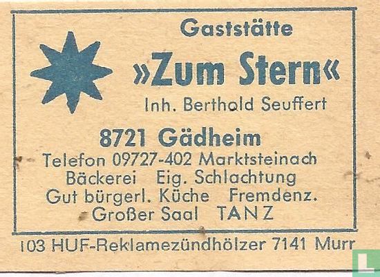 Gaststätte Zum Stern - Berthold Seuffert