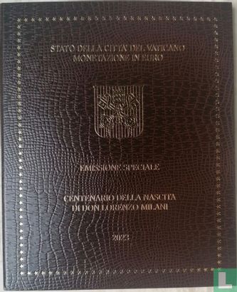Vatican mint set 2023 "100th anniversary Birth of Don Lorenzo Milani" - Image 1
