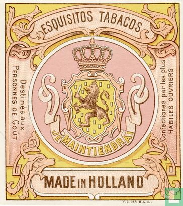 Esquisitos Tabacos - Made in Holland V.S. Dep. B.4.A. - Afbeelding 1