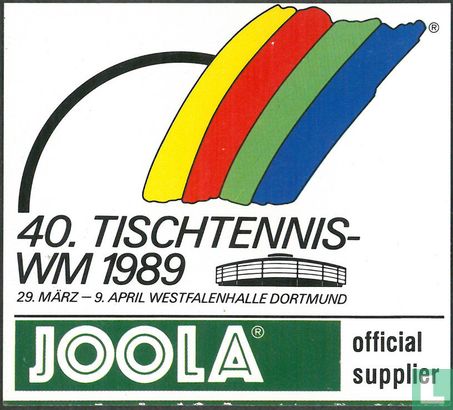  40. Tischtennis-WM 1989 Joola